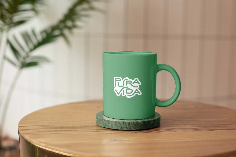 Groene koffiemok van Pura Vida